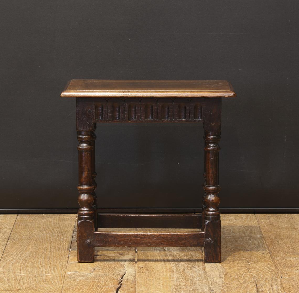 English Oak Jointed Stool