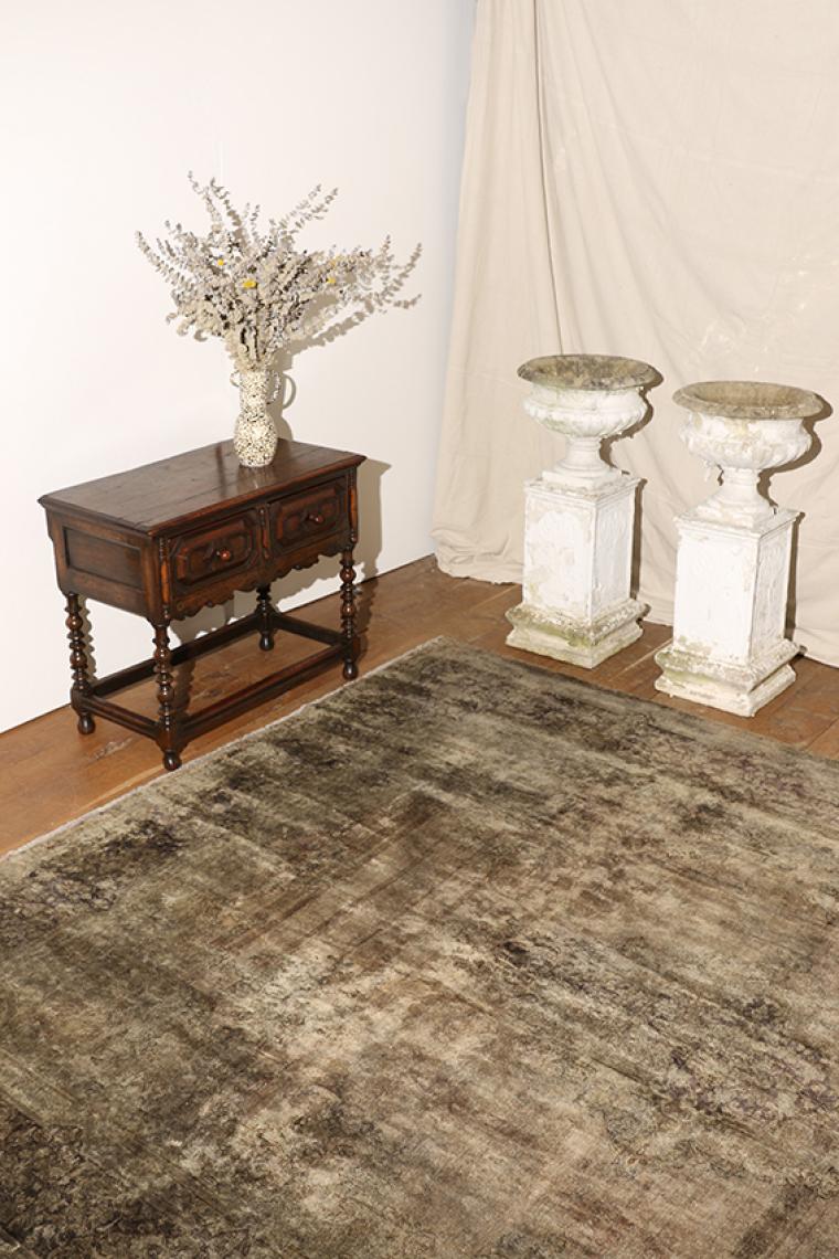 Distressed Persian Rug