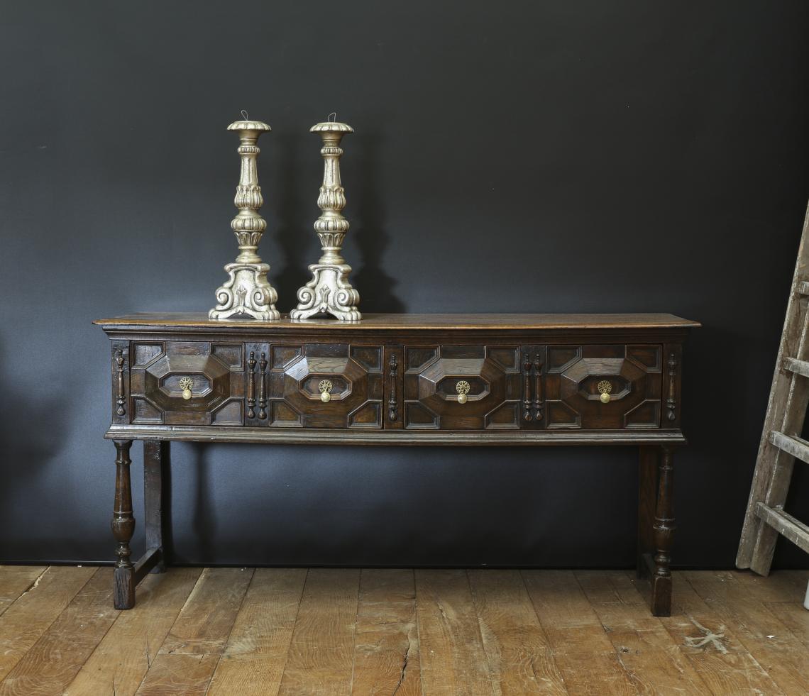 Four Drawer Side Table