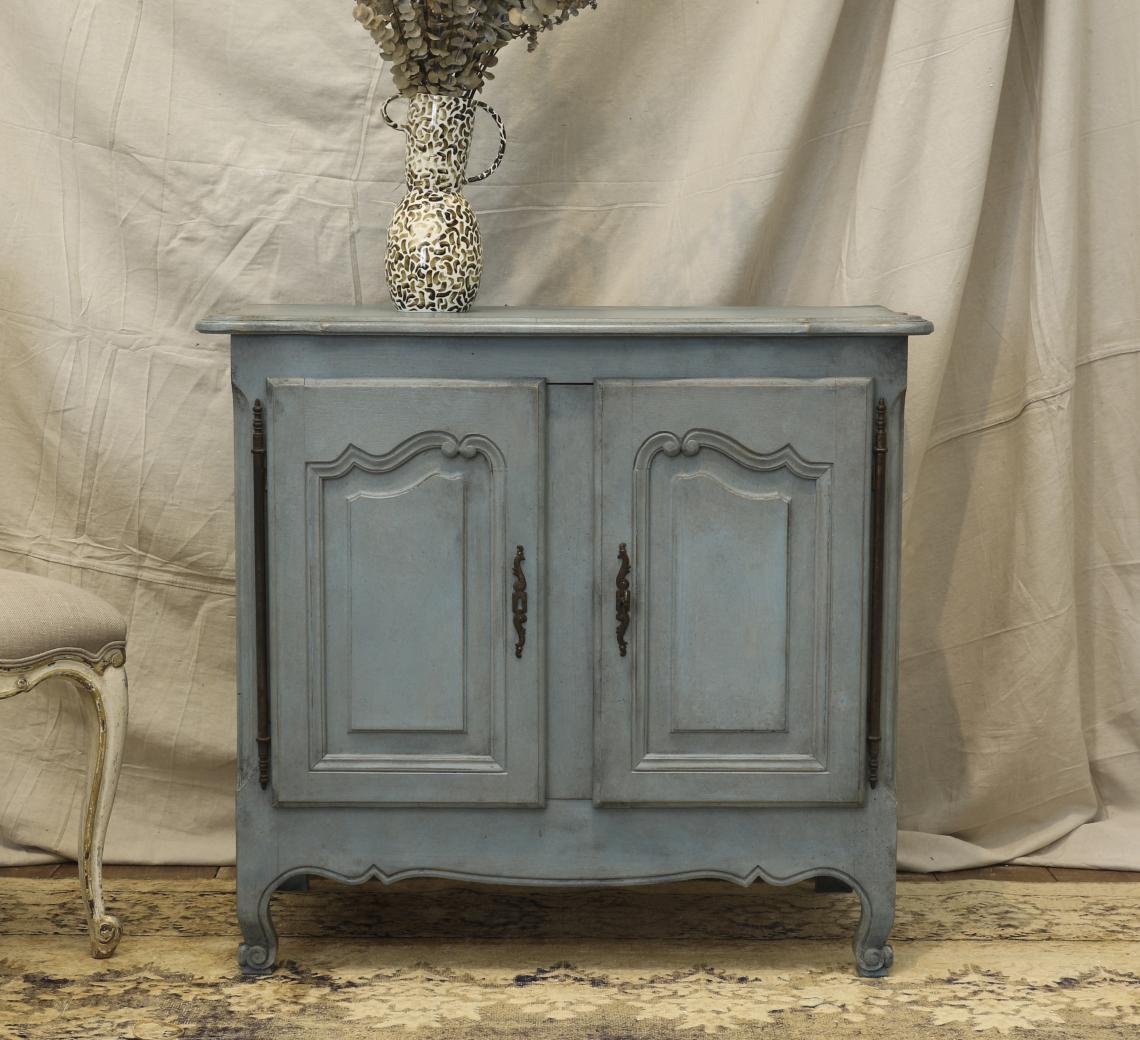 Nordic Blue Small French Dresser Base or buffet