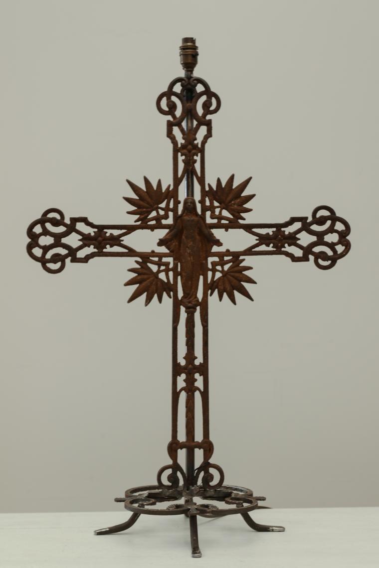 Iron Cross Lamp