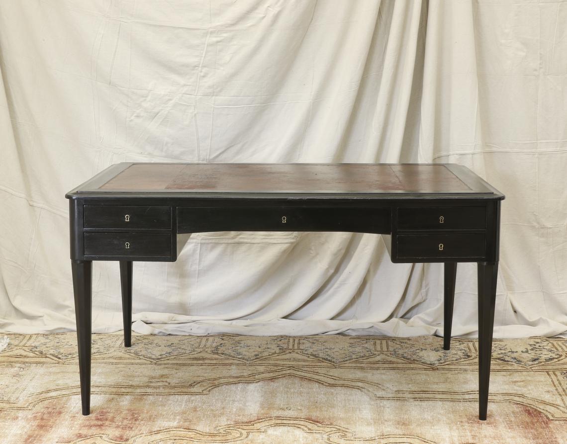 5 - Drawer Ebonised Bureau Plat