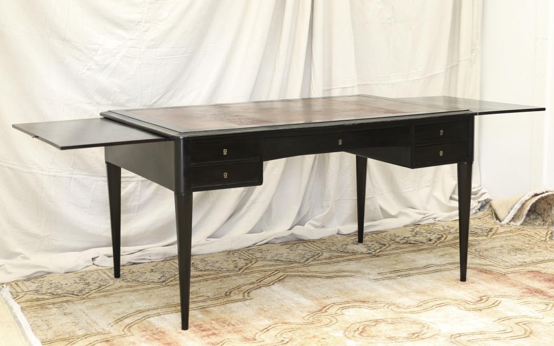 5 - Drawer Ebonised Bureau Plat