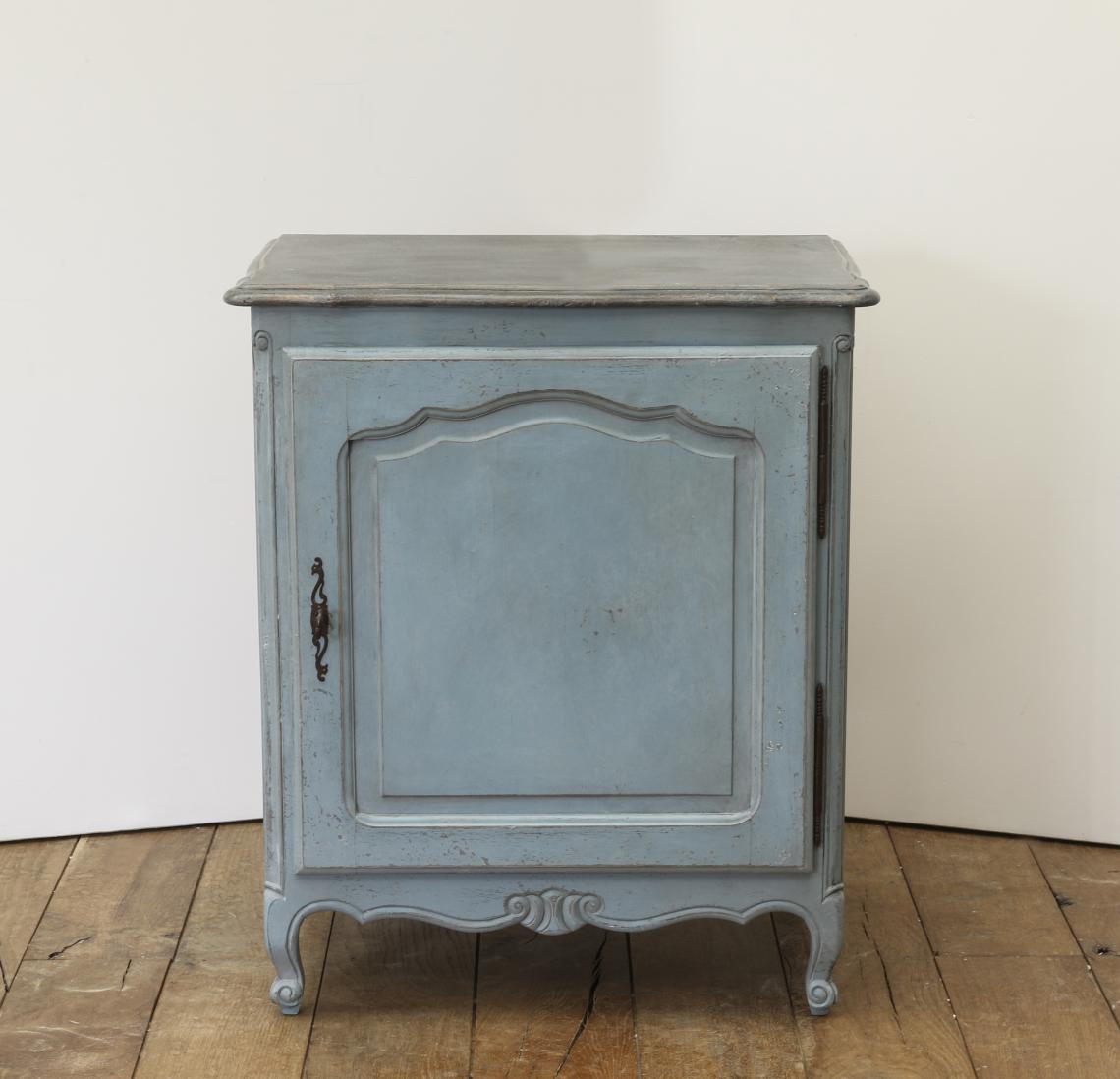 Small Painted Blue Cupboard