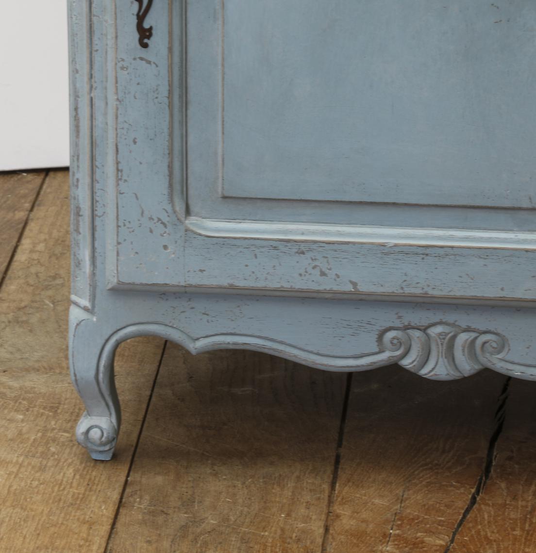 Small Painted Blue Cupboard