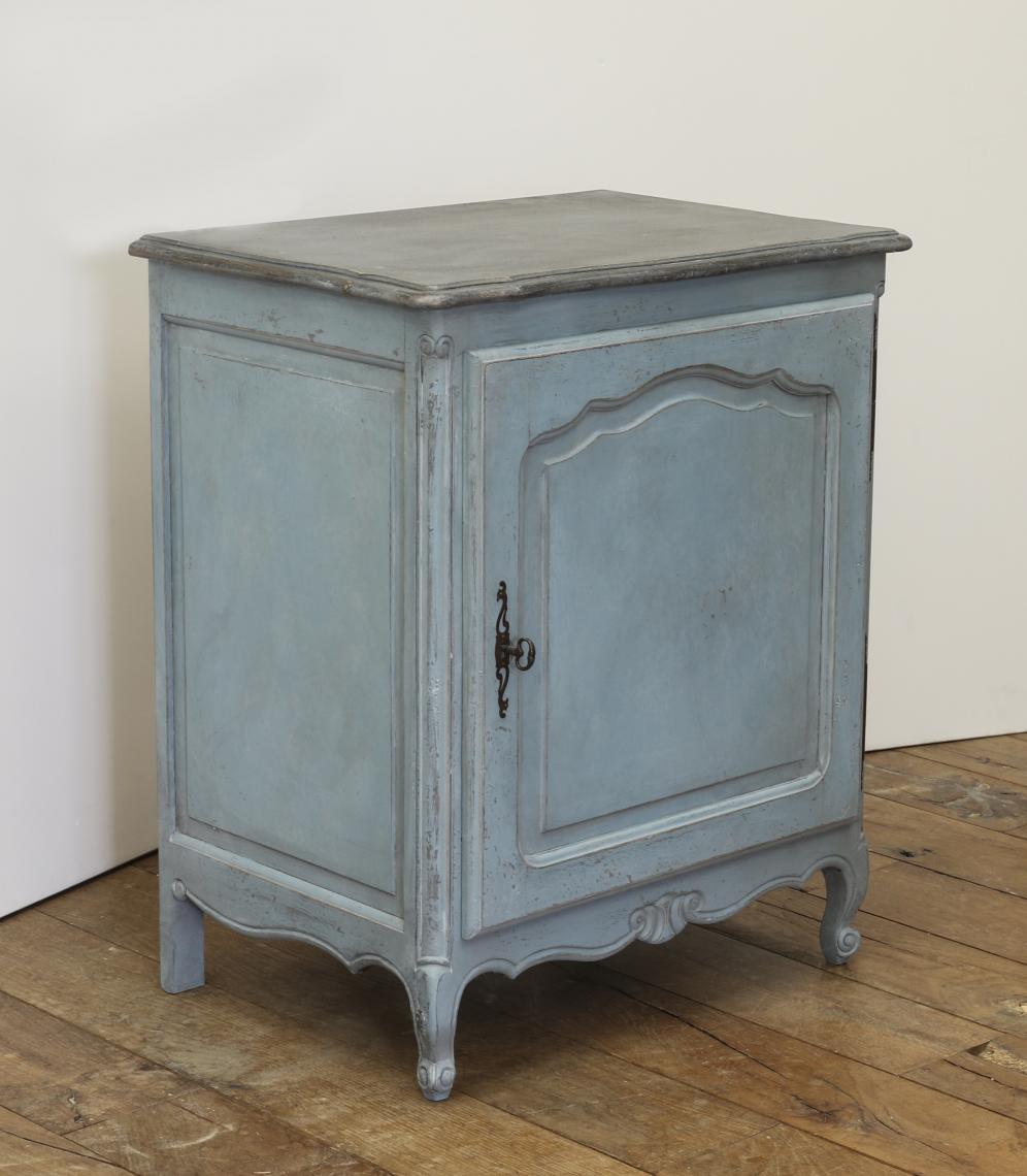 Small Painted Blue Cupboard