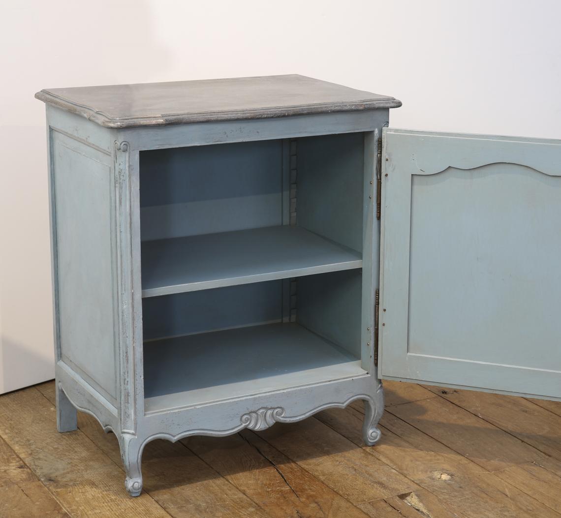 Small Painted Blue Cupboard