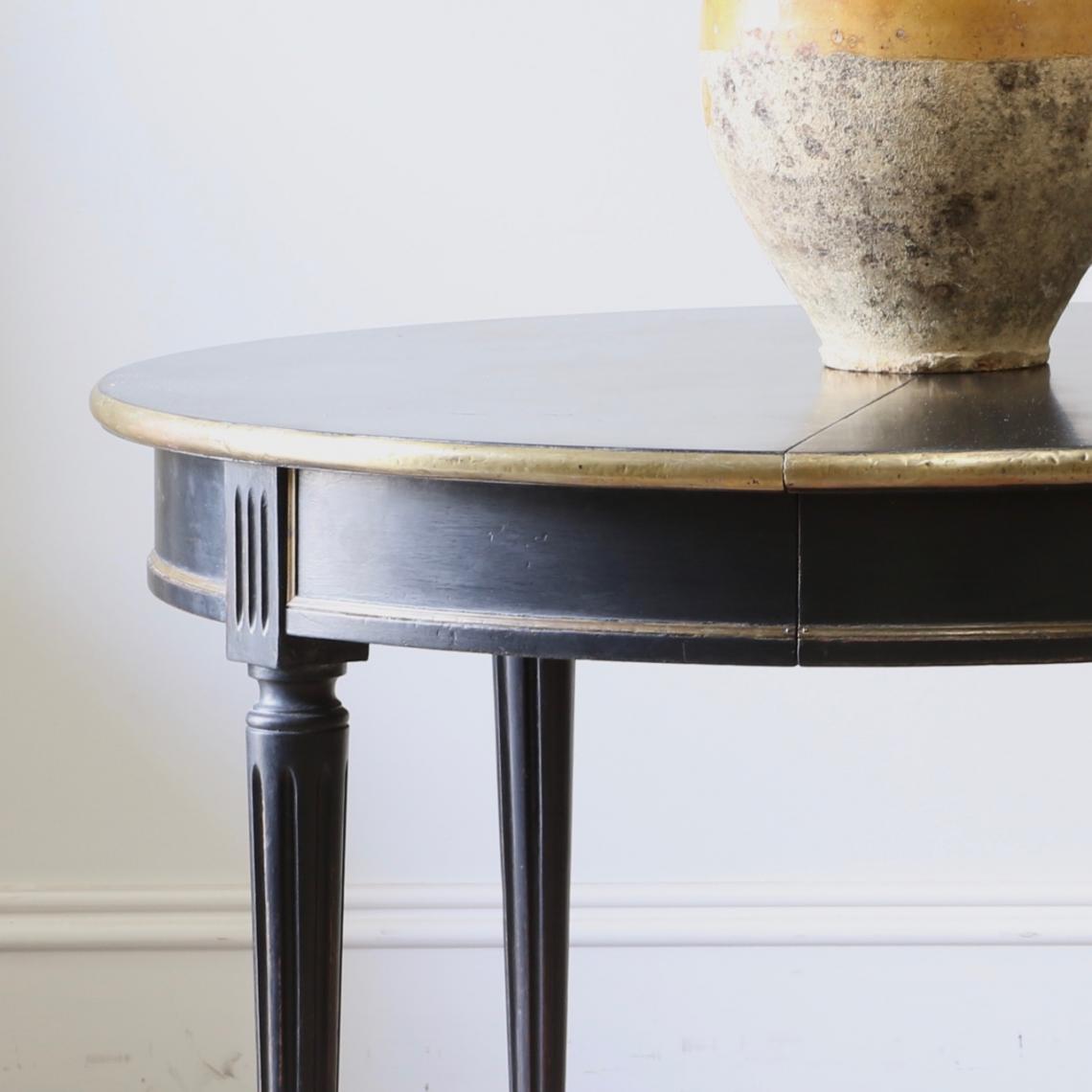 Black and Gold Small Dining Table