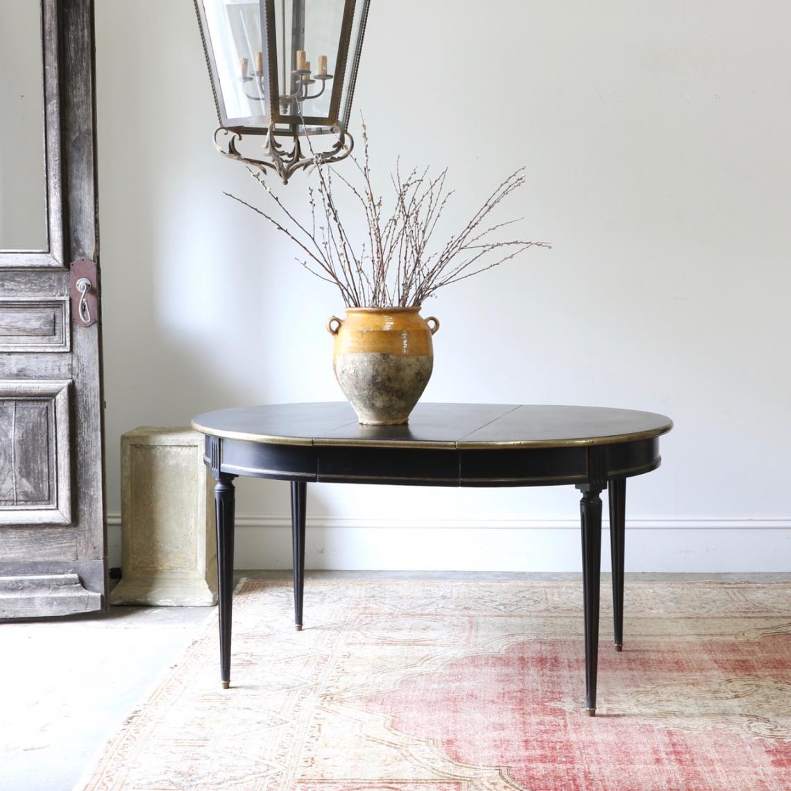 Black and Gold Small Dining Table