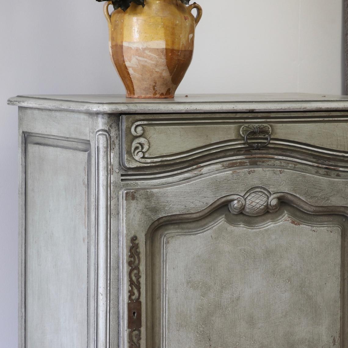 'Finnish Grey' Painted Cupboard