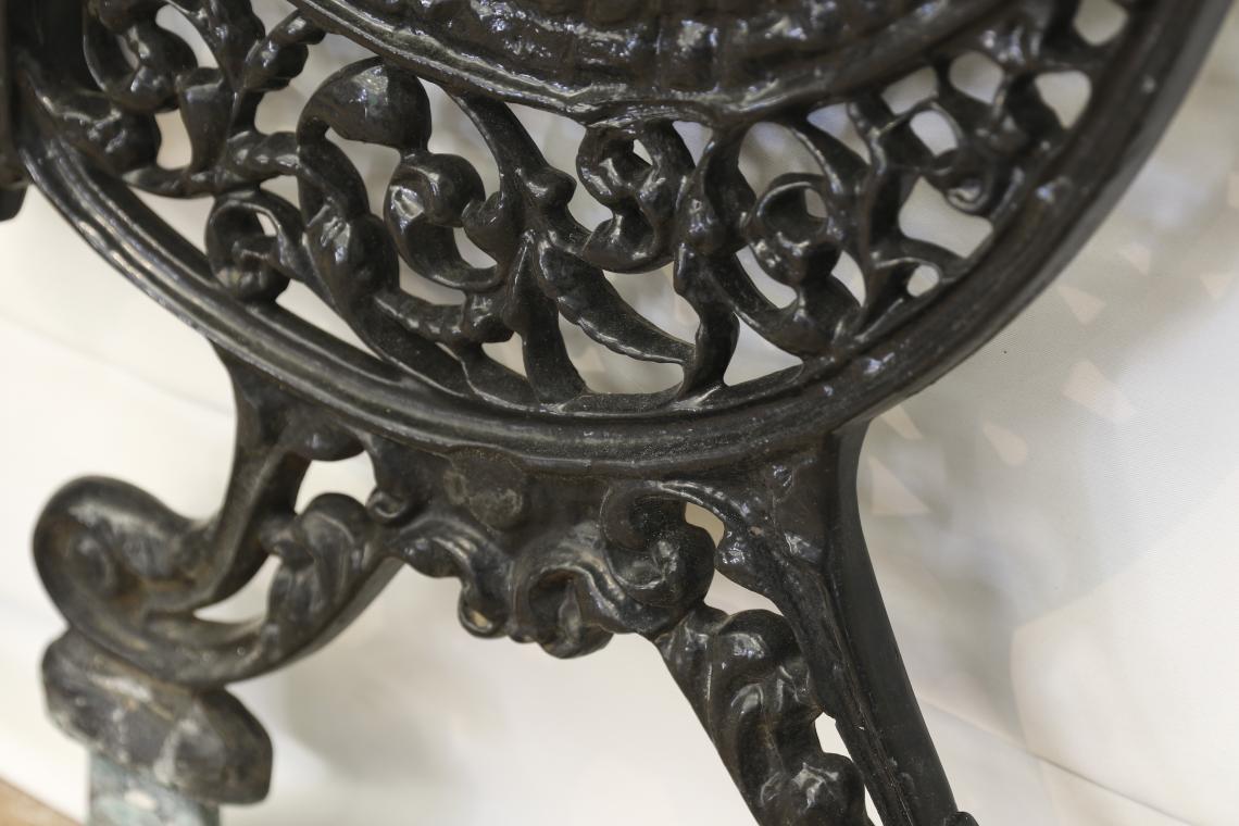 Black Cast Iron Bench Ends