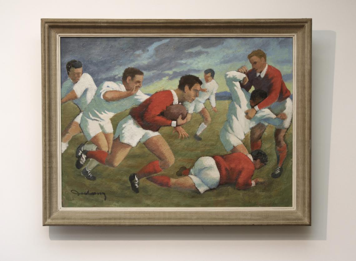 'Rugby' Oil Painting