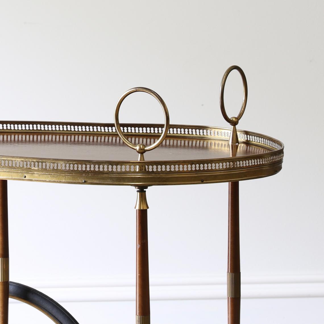 A French Brass Drinks Trolley