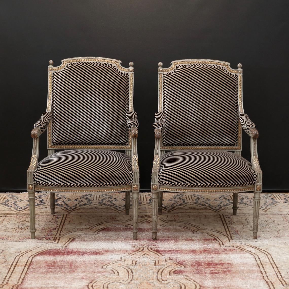 Pair of Louis XVI Fauteuils