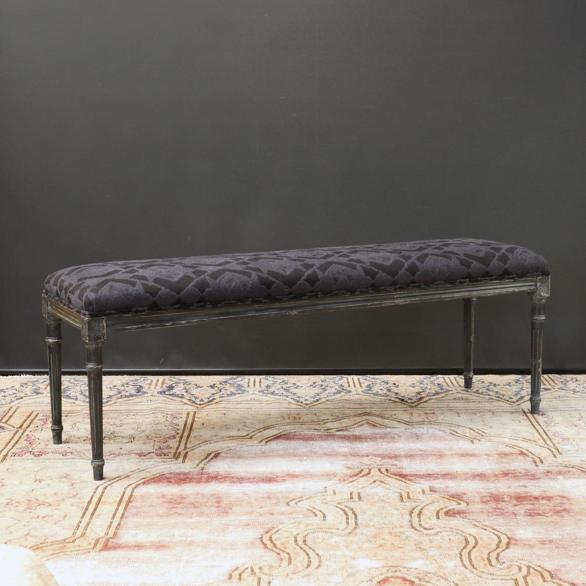路易十六長型沙發椅凳