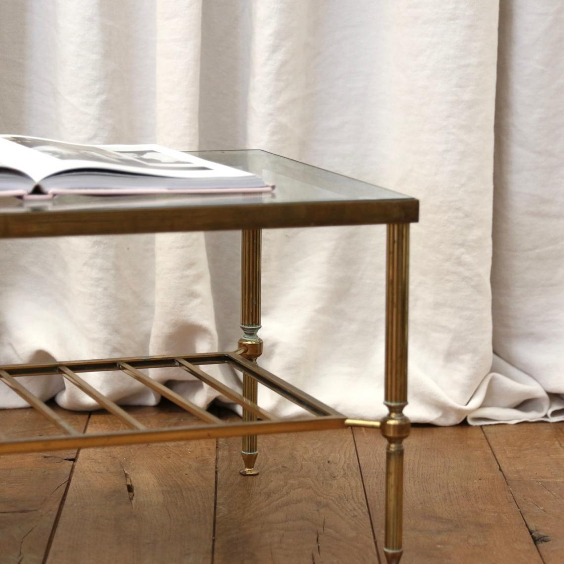 French Brass Coffee Table