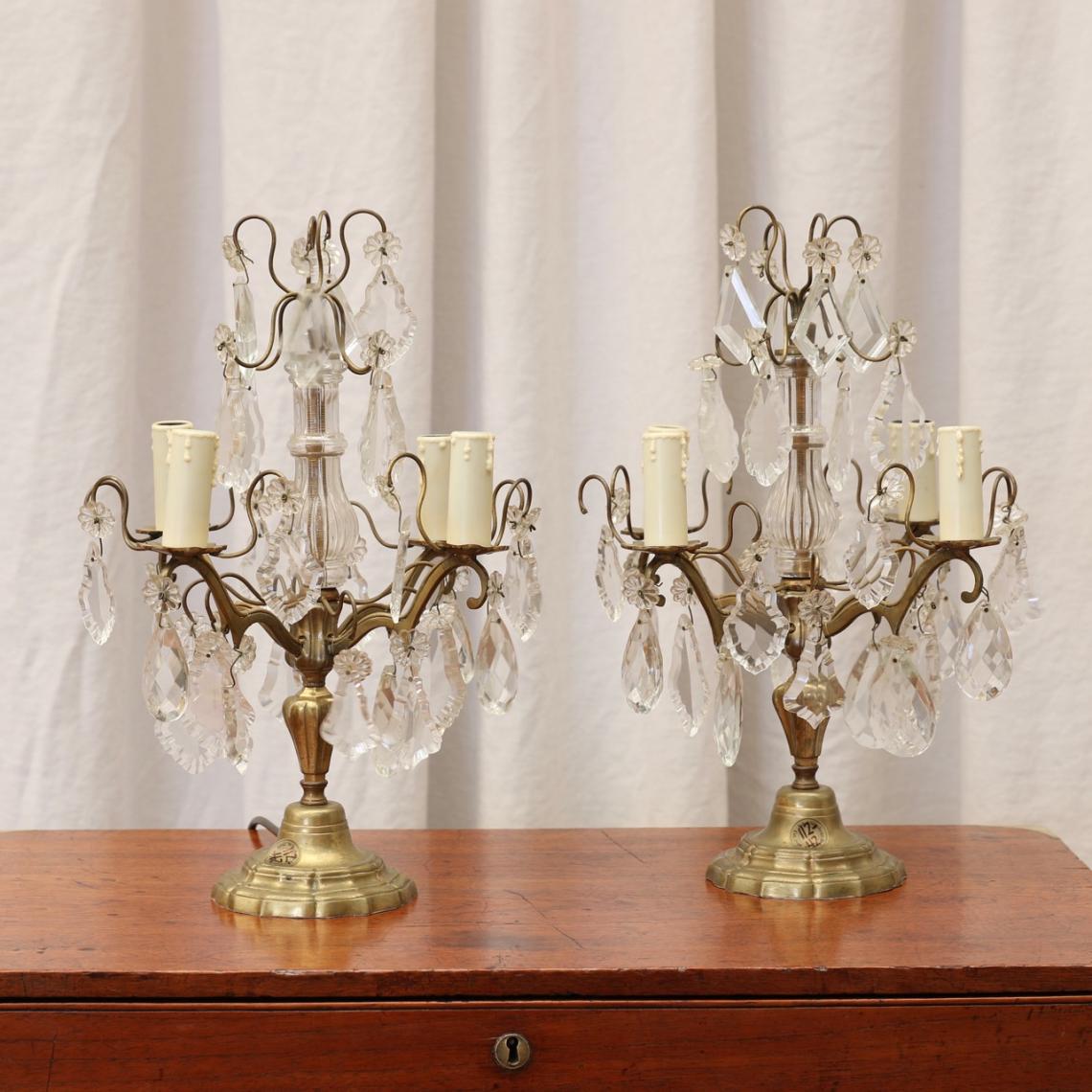 Pair of Table Top Sconces