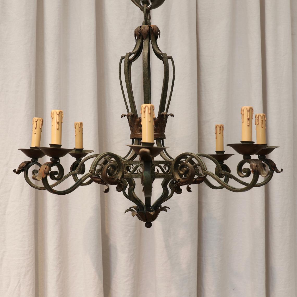 Rustic Eight Light Chandelier