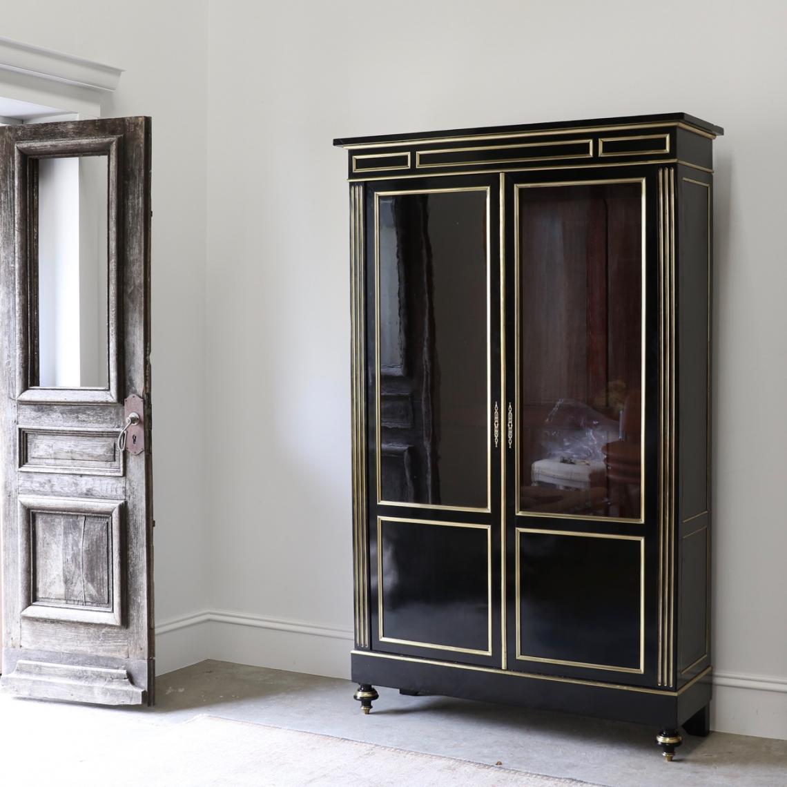 French Directoire Period Ebonised Vitrine