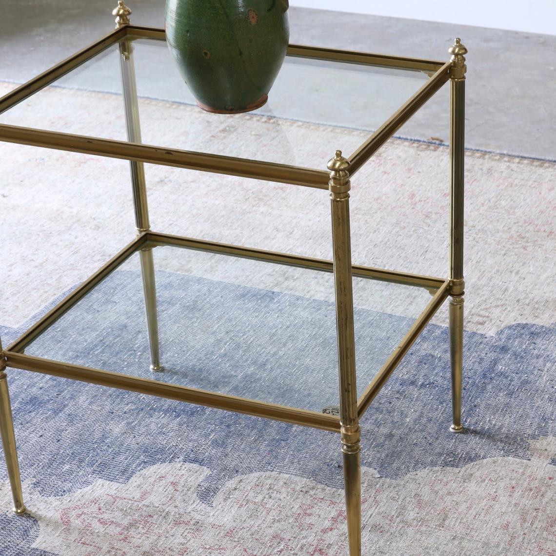 Pair of Brass Side Tables