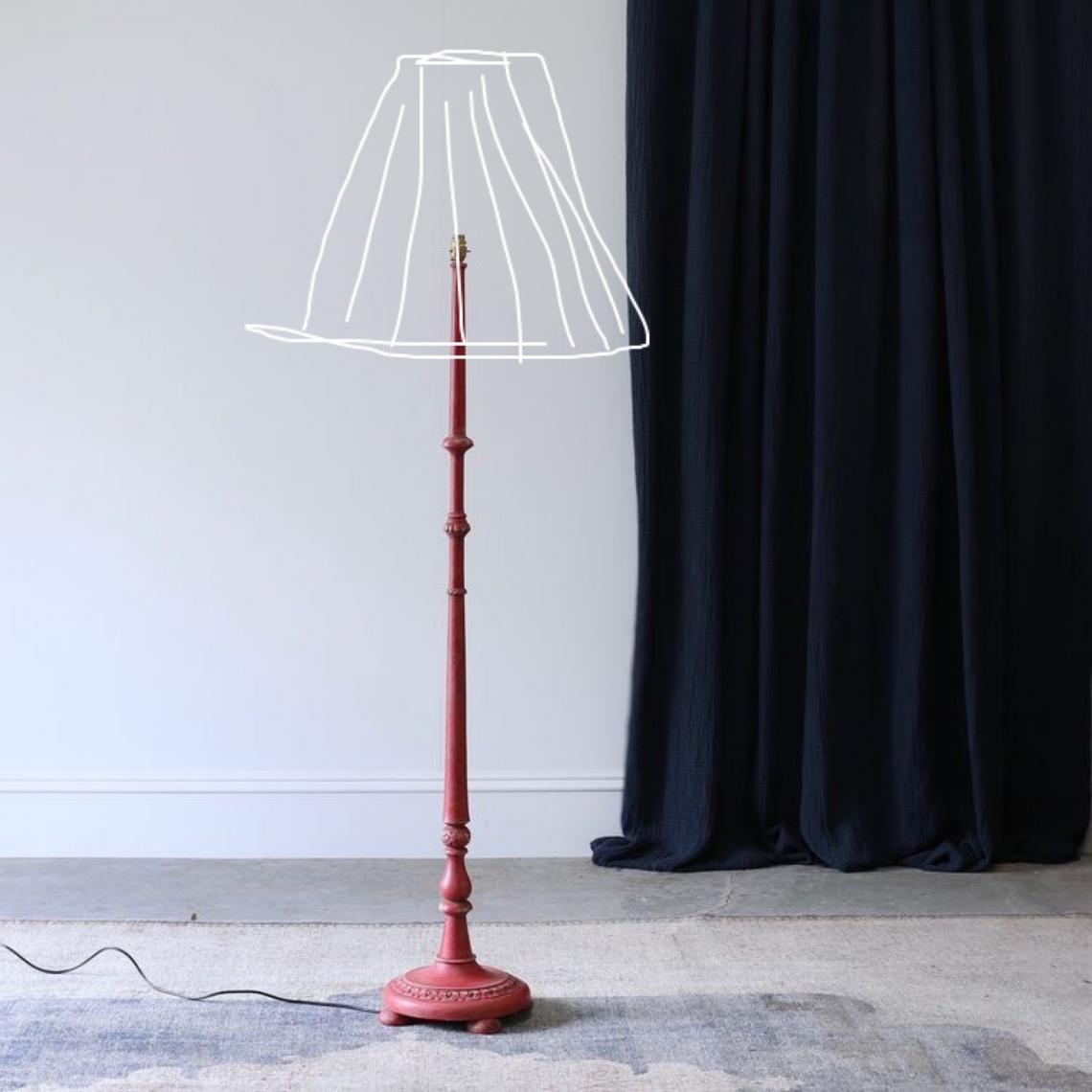 112-70 - Turned Floor Lamp