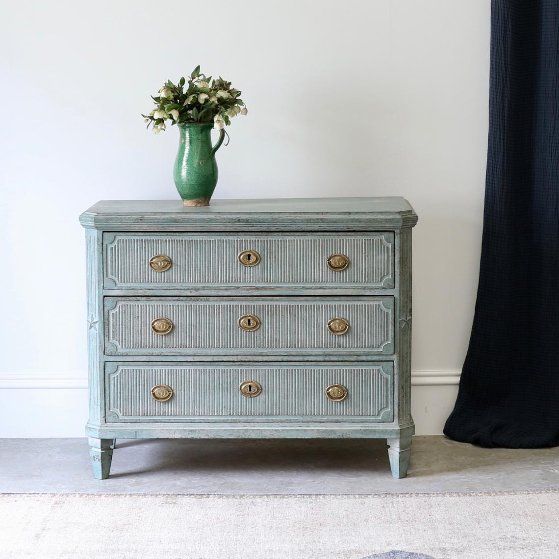 Swedish Commode in Duck-egg Blue