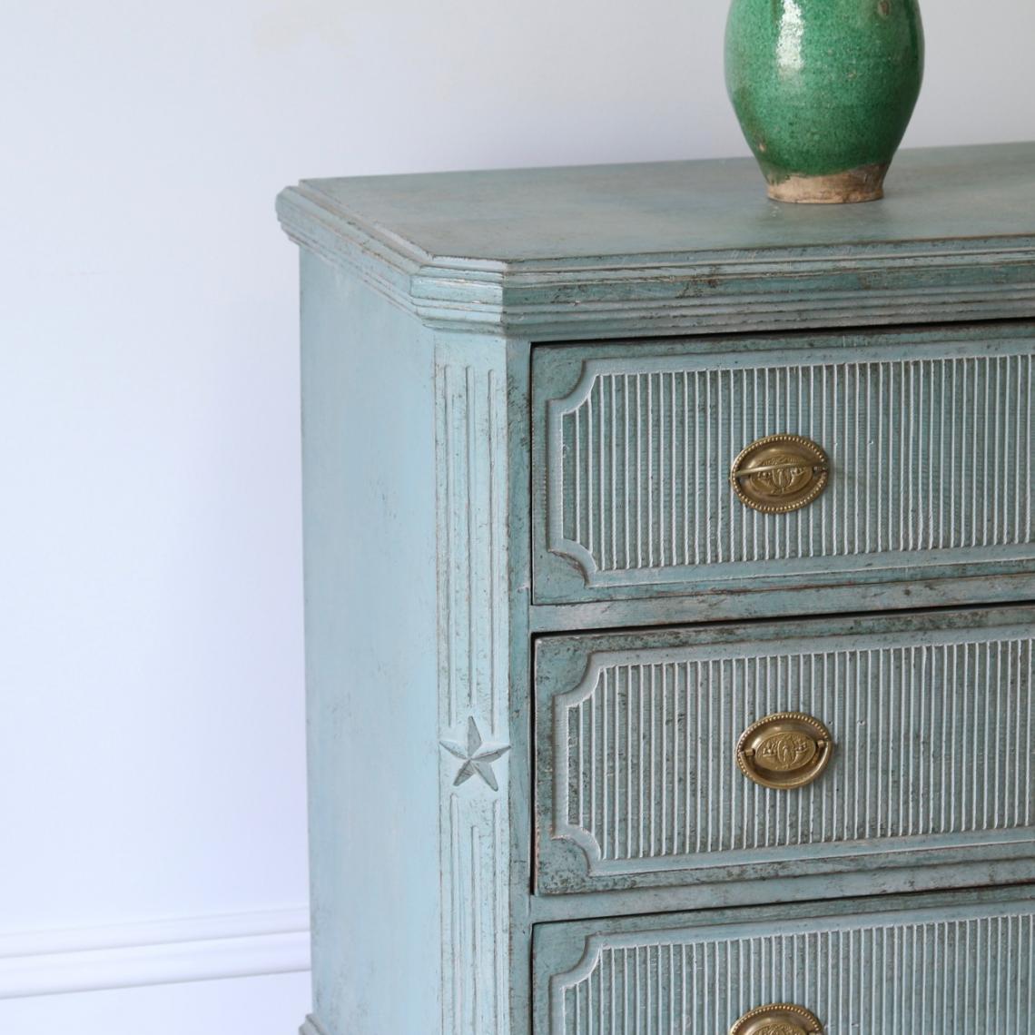 Swedish Commode in Duck-egg Blue