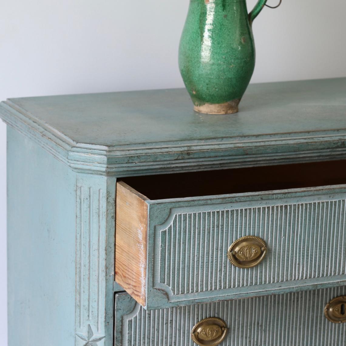 Swedish Commode in Duck-egg Blue