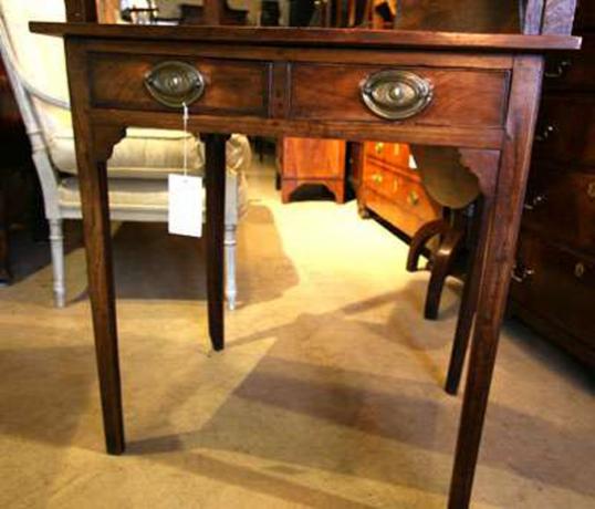 Two drawer Elm Side Table