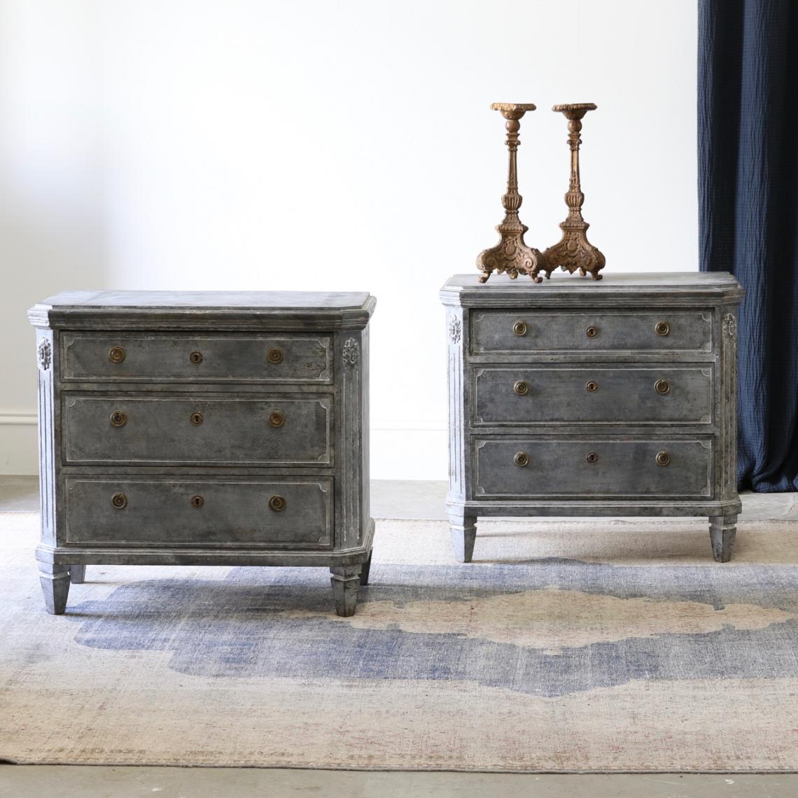 Pair of Swedish Commodes