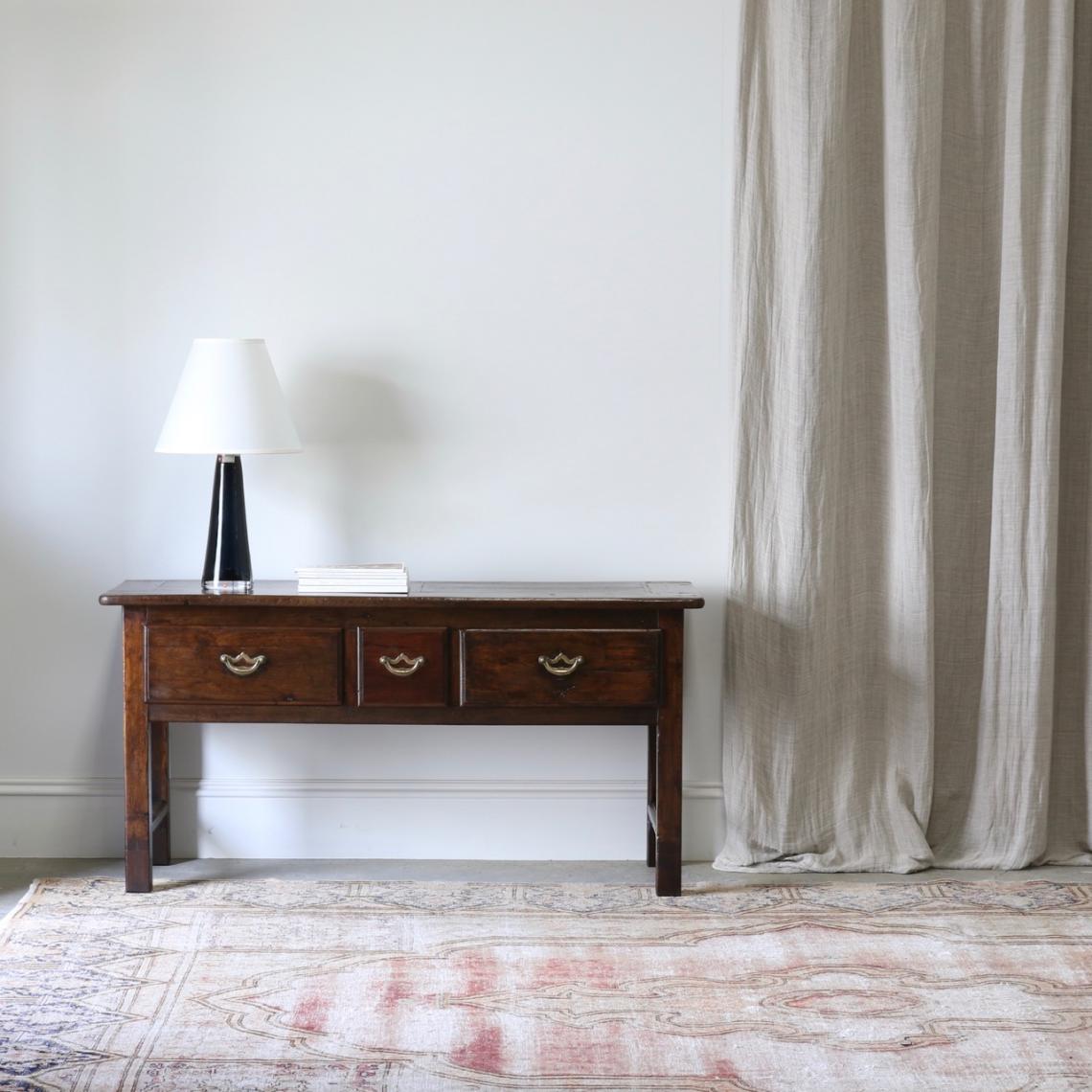 French Three Drawer Side Table