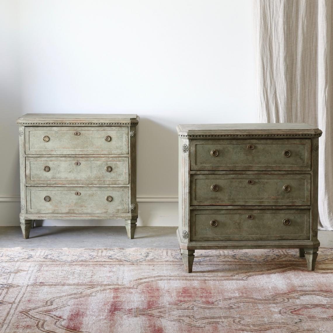 John Stephens & Company | Pair of Swedish Commodes (Stock Number 113-34)