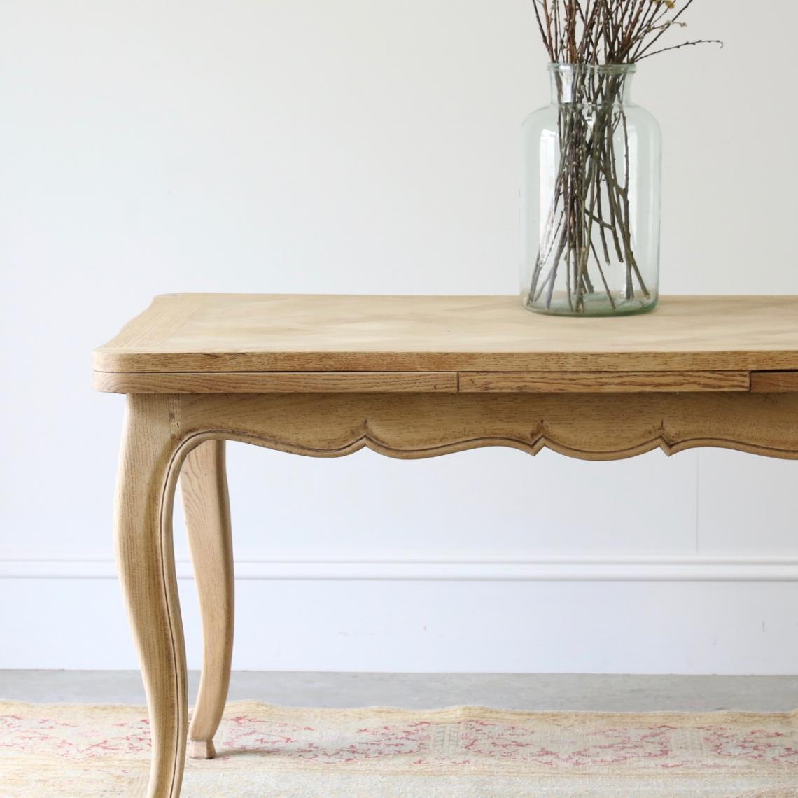 Bleached Parquet Table