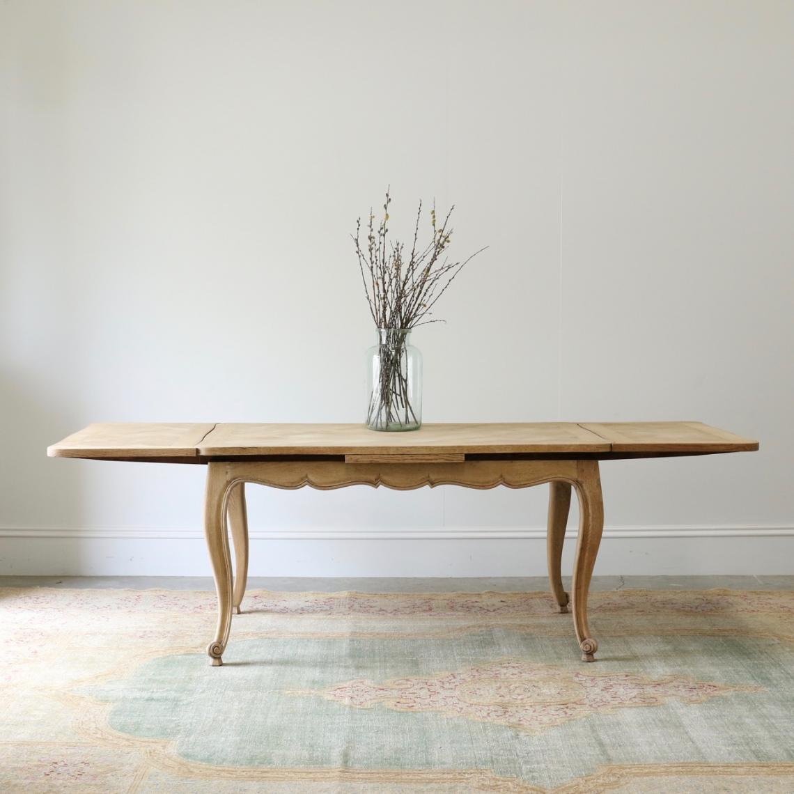 Bleached Parquet Table