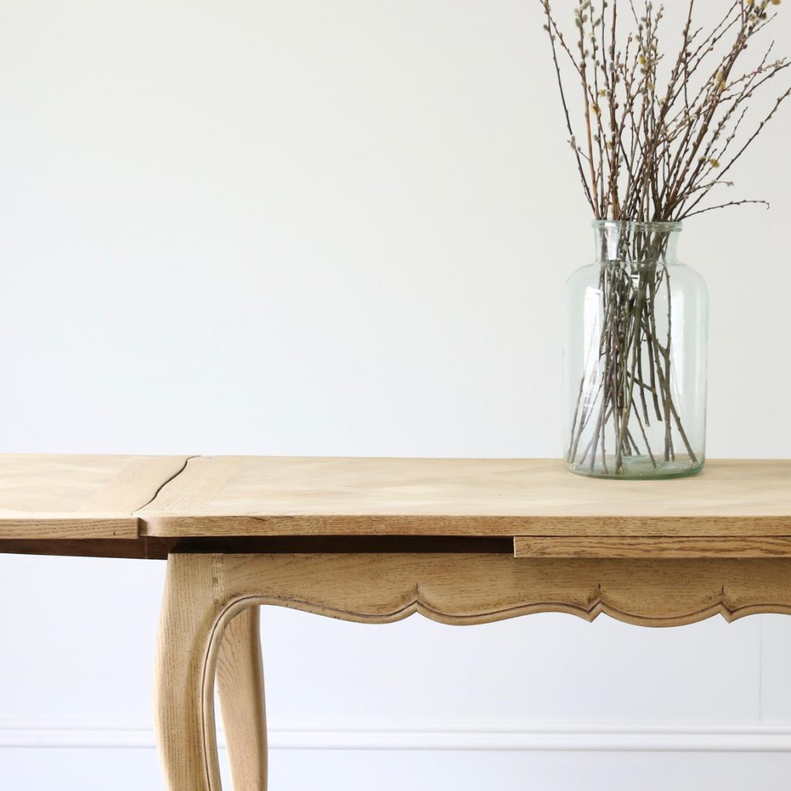 Bleached Parquet Table