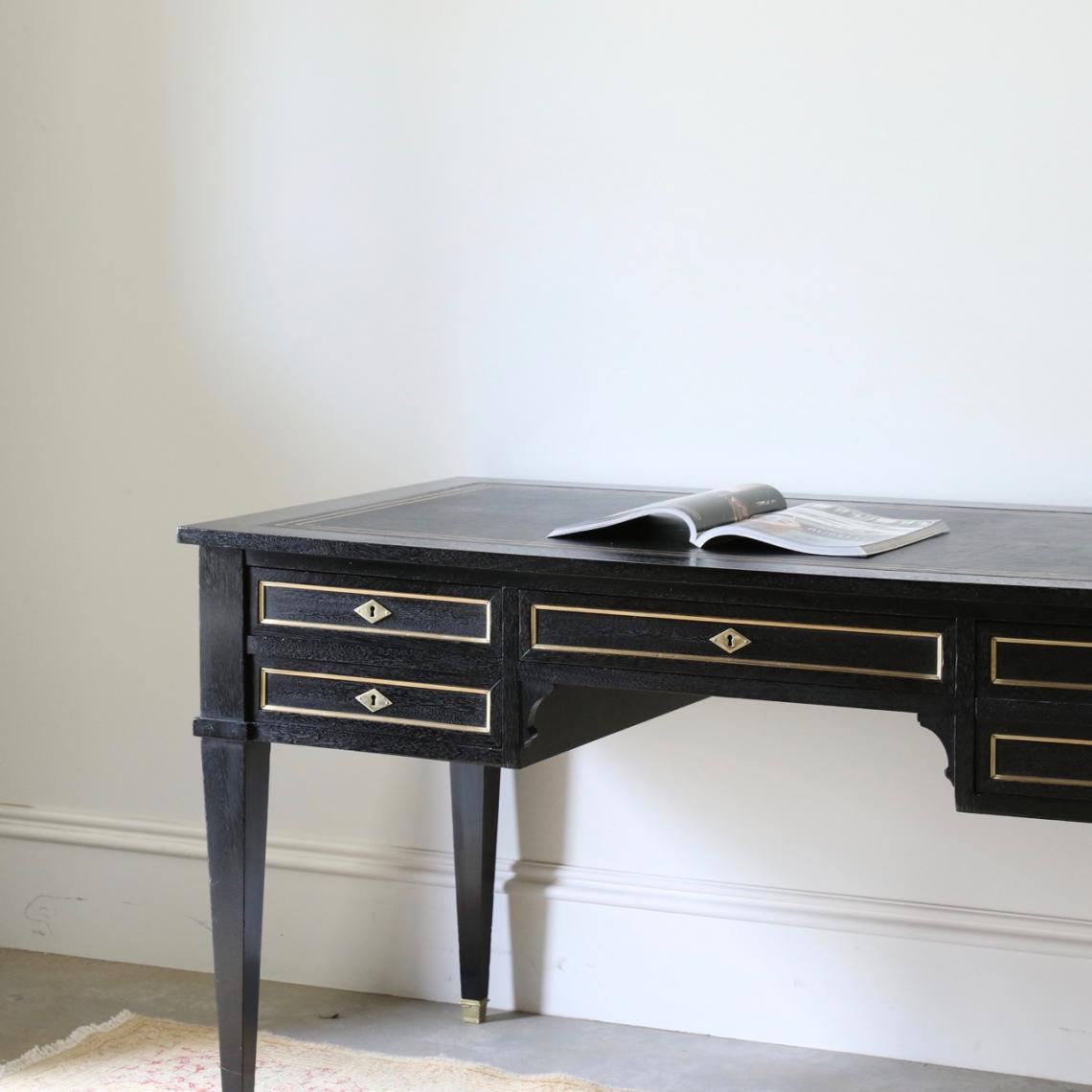 Ebonised Bureau Plat