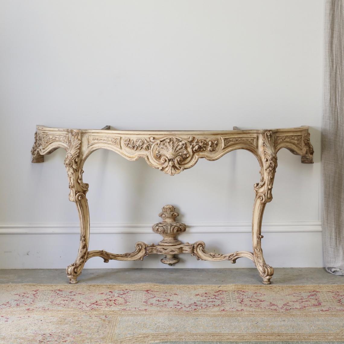 Distressed Louis XV Console