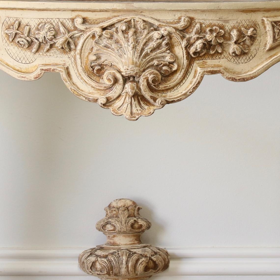 Distressed Louis XV Console