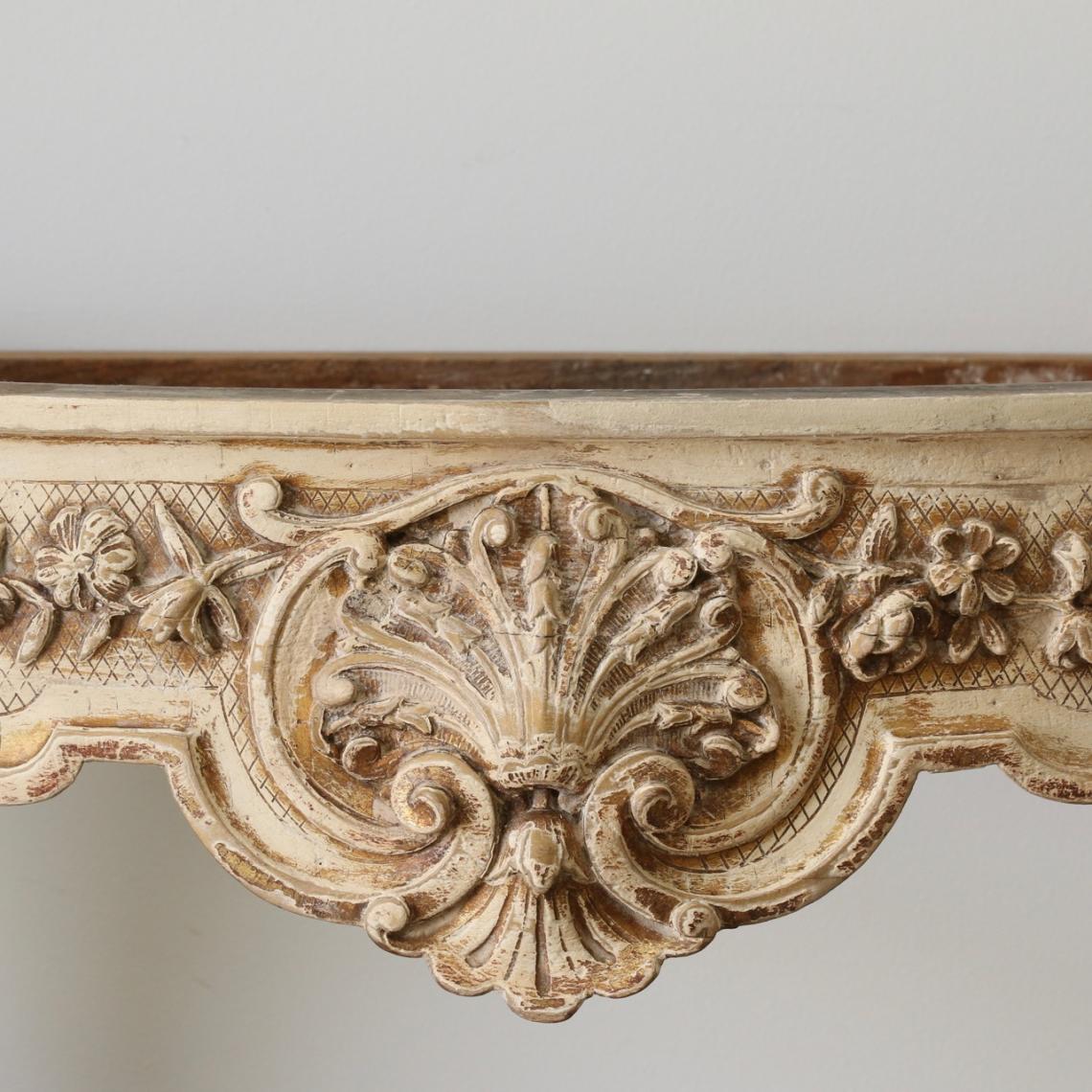 Distressed Louis XV Console