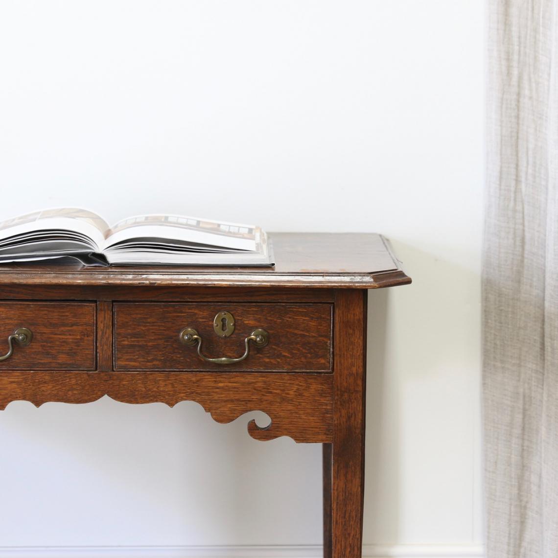 Two Drawer Side Table