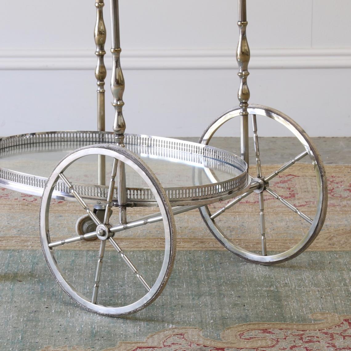 Silver Bar Cart