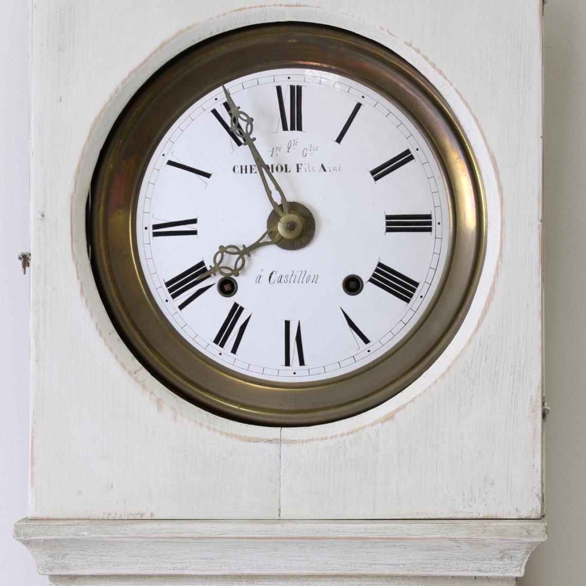 French Morbier Case Clock