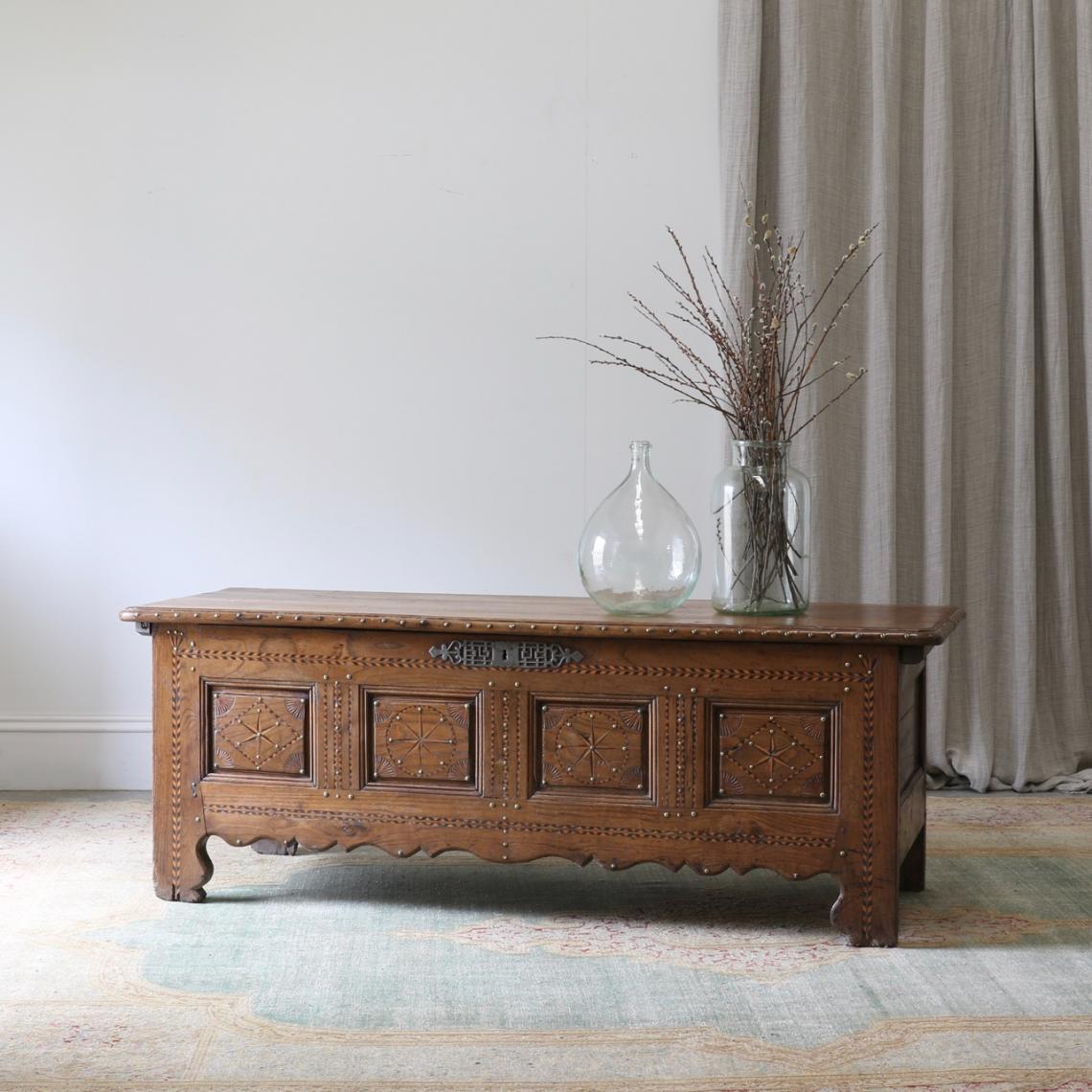 French Walnut Wedding Chest