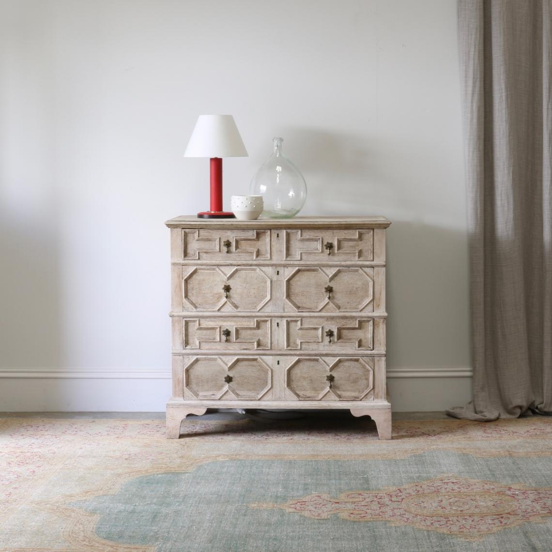 Bleached Jacobean Chest of Drawers