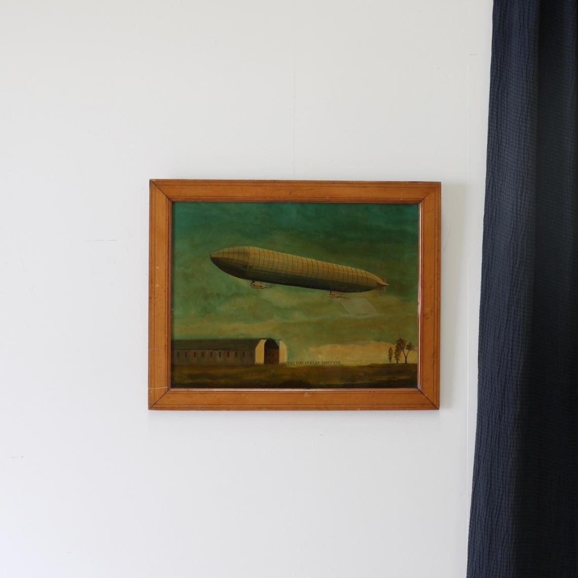 Airship Painting on Glass