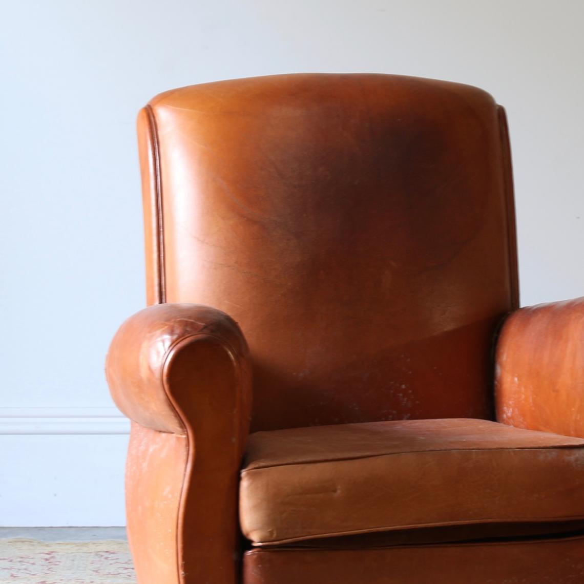 Pair of Leather Armchairs