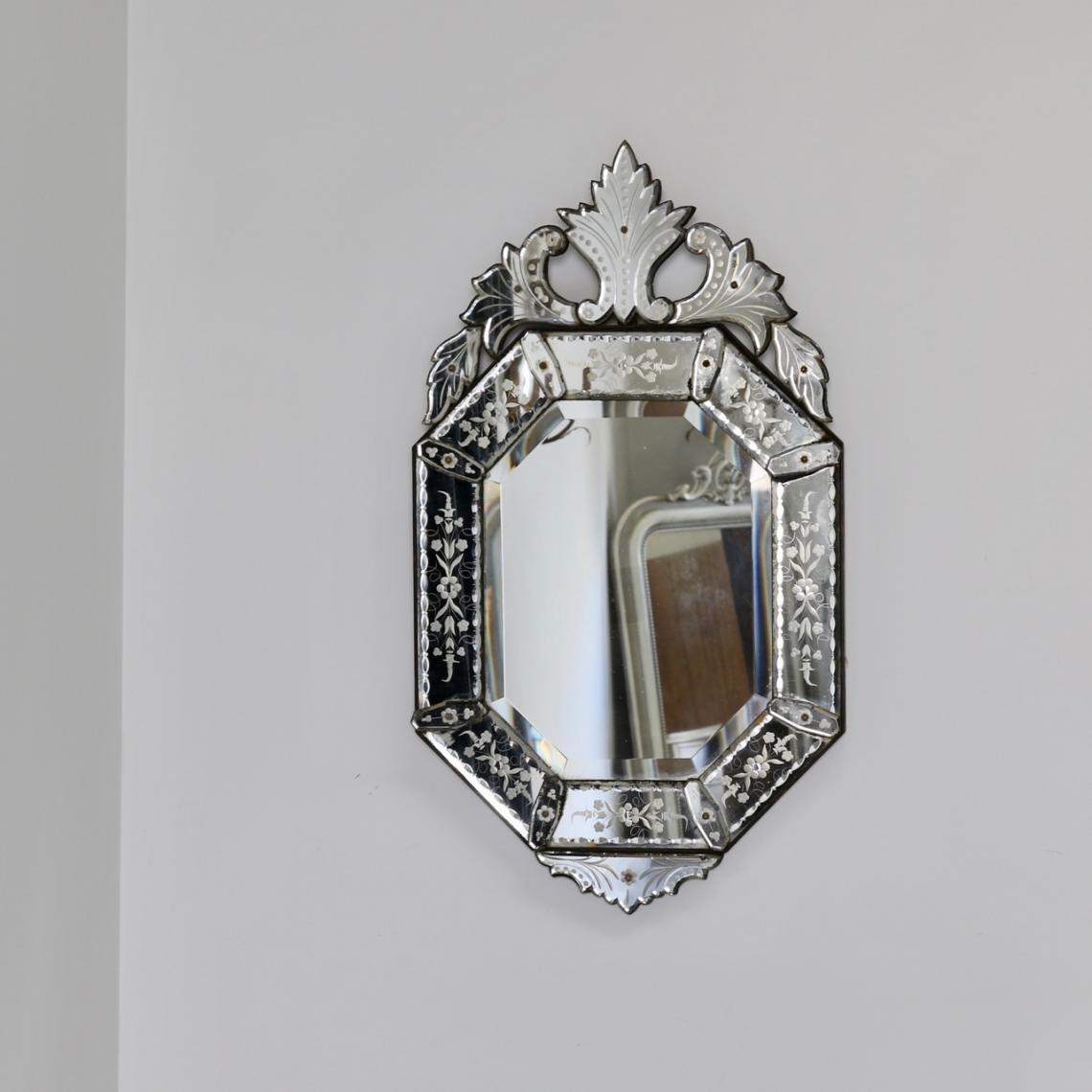 John Stephens & Company  Louis Philippe Mirror with Crest (Stock Number  132-68)