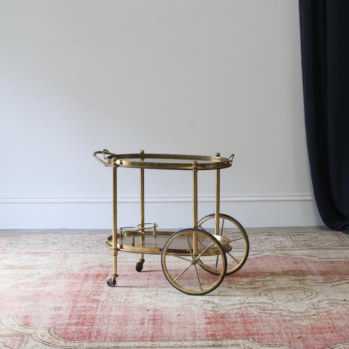 Brass Drinks Trolley