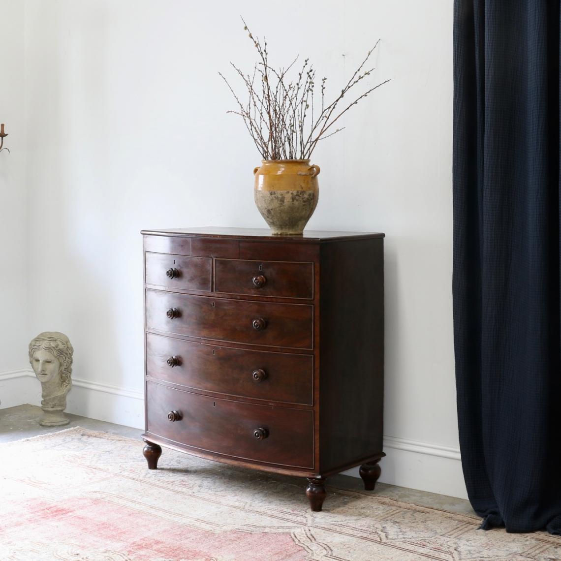 Bow-fronted Chest of Drawers