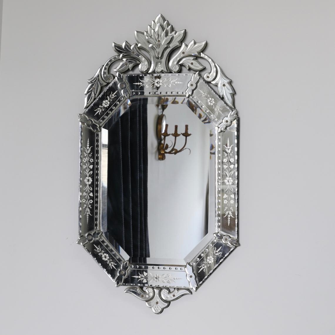 John Stephens & Company  Louis Philippe Mirror with Crest (Stock Number  132-68)